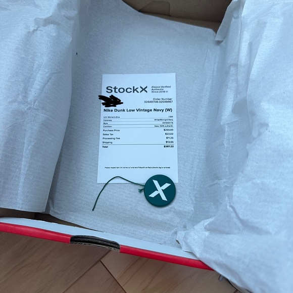 Nike Dunk Low Vintage Navy Women’s 2022 - Picture 7 of 9